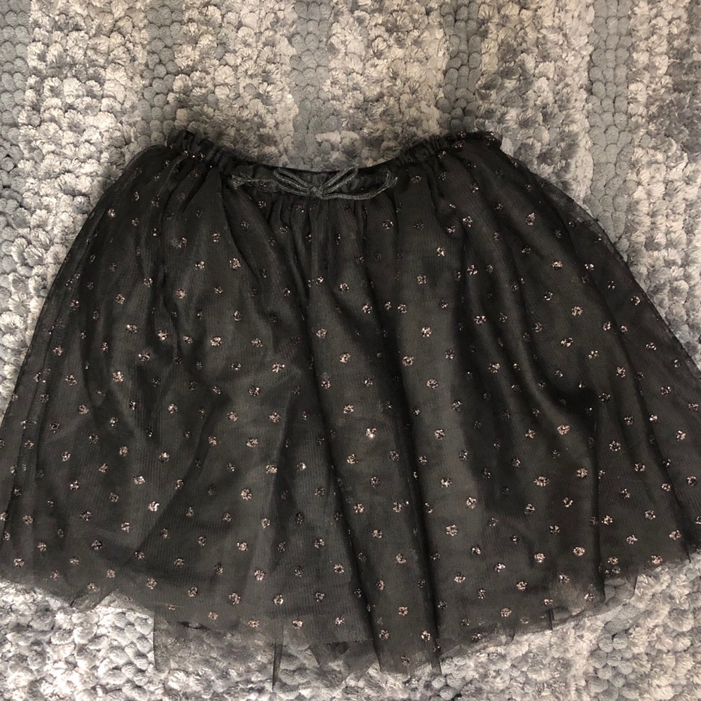 Black glittery skirt